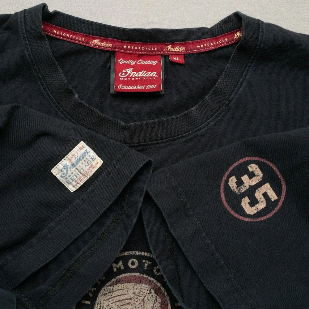 Indian Motorcycle Americas First Land Speed Record 1967 T Shirt Black XL